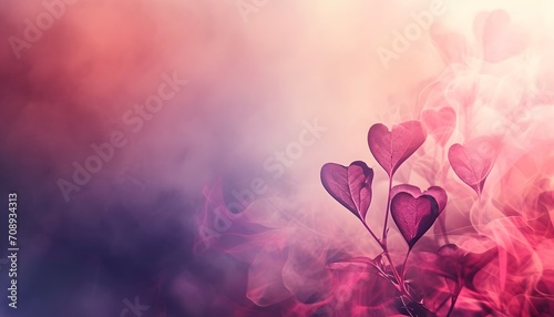 Valentine's Day Romance with Heart-Shaped Leaves