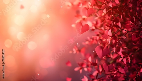 Valentine's Day Romance with Heart-Shaped Leaves