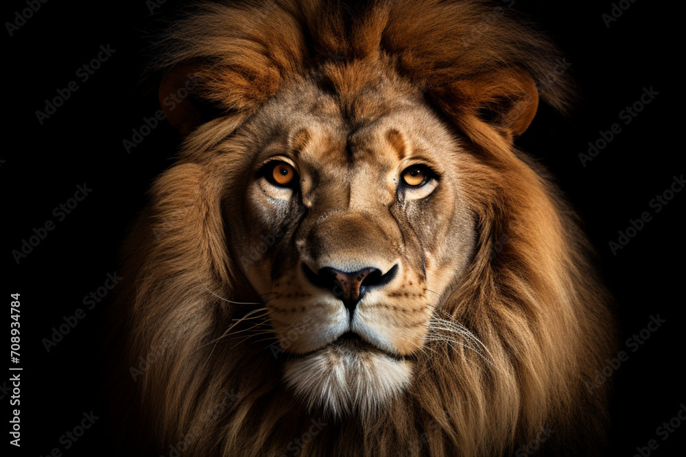 lion head portrait