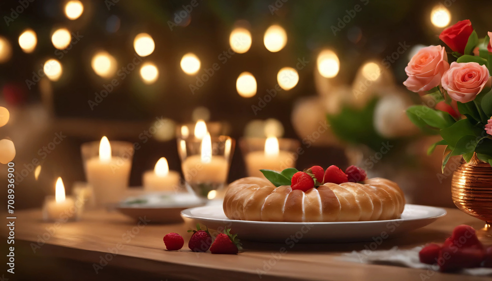 cake with candles