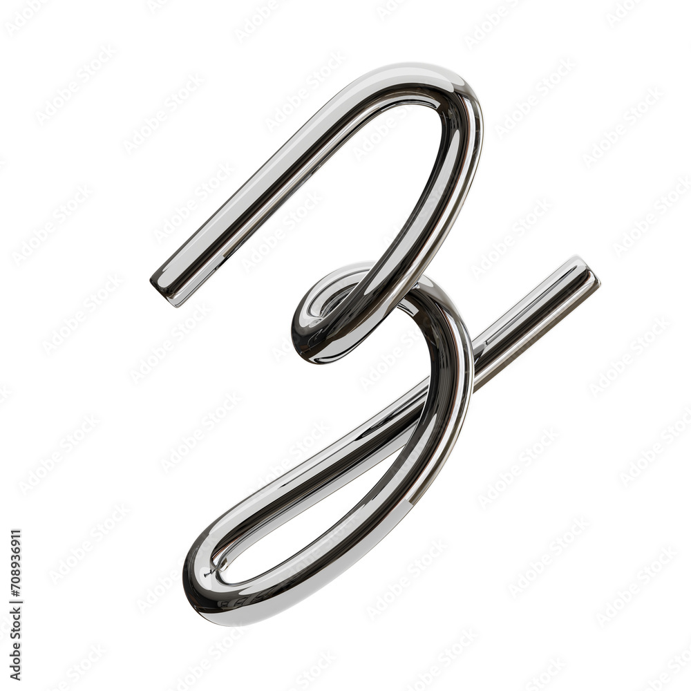 3D Number 3 Shape Chrome Text. 3d illustration, 3d element, 3d rendering. 3d visualization isolated on a transparent background 3D Number 3 Shape Chrome Text. 3d illustration, 3d element, 3d rendering. 3d visualization isolated on a transparent background