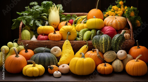 pumpkins and gourds