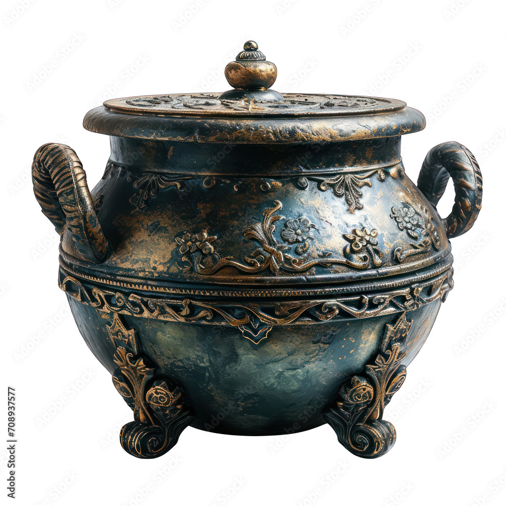 Cauldron on White Isolated on Transparent or White Background, PNG Cauldron on White Isolated on Transparent or White Background, PNG