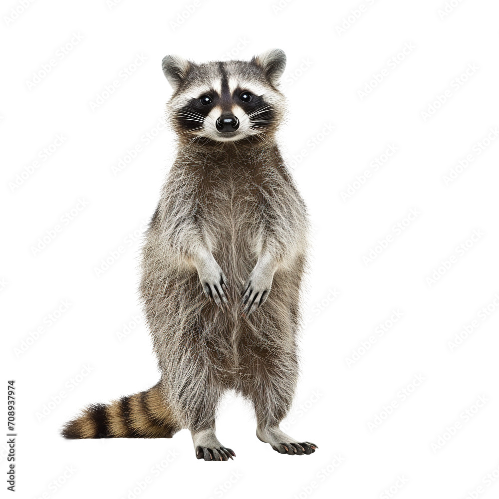 raccoon isolated on background. raccoon isolated on background.