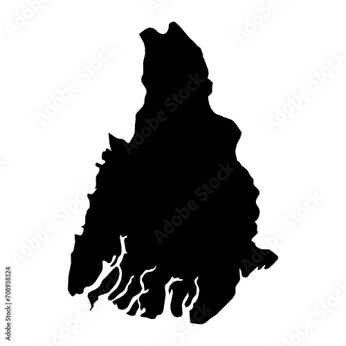 Ayeyarwady region map, administrative division of Myanmar. Vector illustration. photo