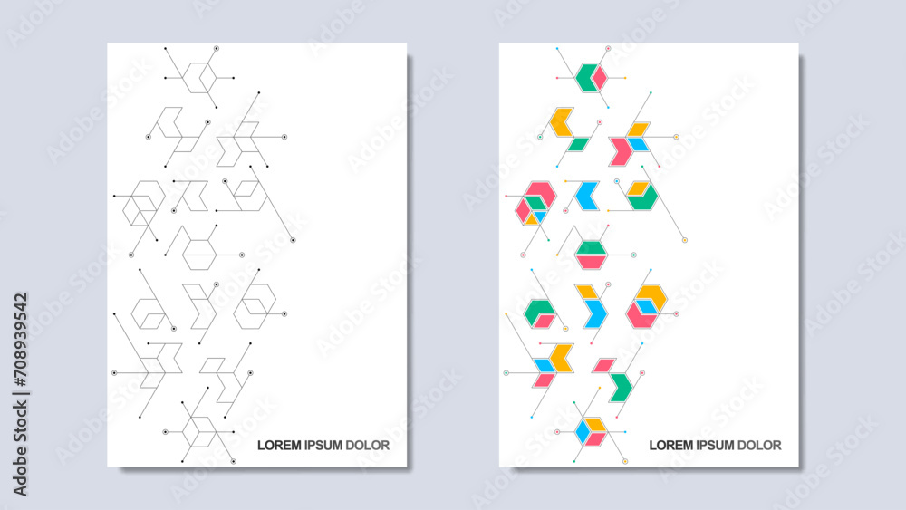 Creative idea of modern design with abstract geometric background. Minimalistic vector texture with polygonal pattern. Template for cover brochure, layout, flyer, book, banner Creative idea of modern design with abstract geometric background. Minimalistic vector texture with polygonal pattern. Template for cover brochure, layout, flyer, book, banner