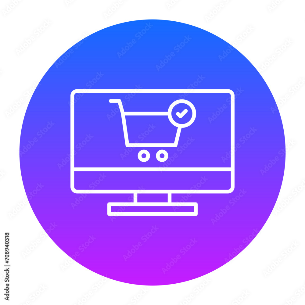 Online Cart Icon of ECommerce iconset. Online Cart Icon of ECommerce iconset.