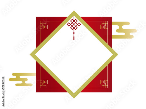 中国、旧正月の吉祥模様と雲のデザイン