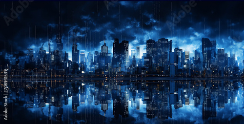 blue city aesthetic wallpaper