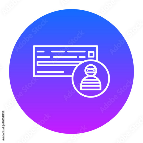 Cheque Fraud Icon of Banking iconset.