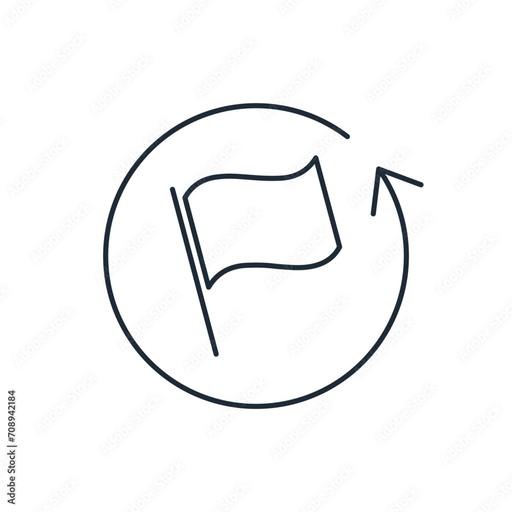Update goals and aspirations.Leveling up your skills with personal development or training . High ambition aspiration career ladder for accomplishments and success. Vector linear icon isolated on whi Update goals and aspirations.Leveling up your skills with personal development or training . High ambition aspiration career ladder for accomplishments and success. Vector linear icon isolated on whi