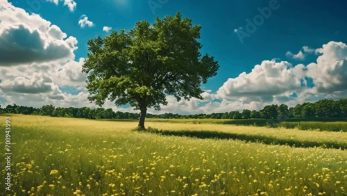 landscape with trees