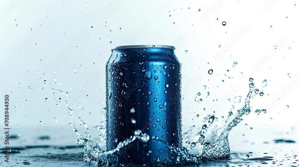 Navy Blue Soft Drink Can Mockup Navy Blue Soft Drink Can Mockup