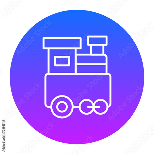 Train Toy Icon of Kindergarten iconset.