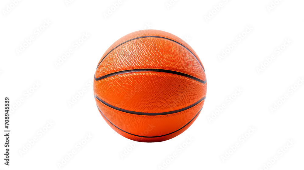 Basketball on Clear on a transparent background