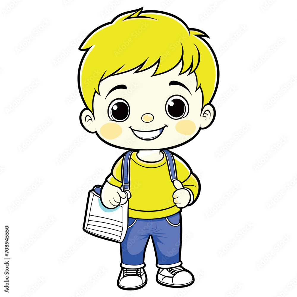 happy child schoolboy boy student Back to school concept happy child schoolboy boy student Back to school concept