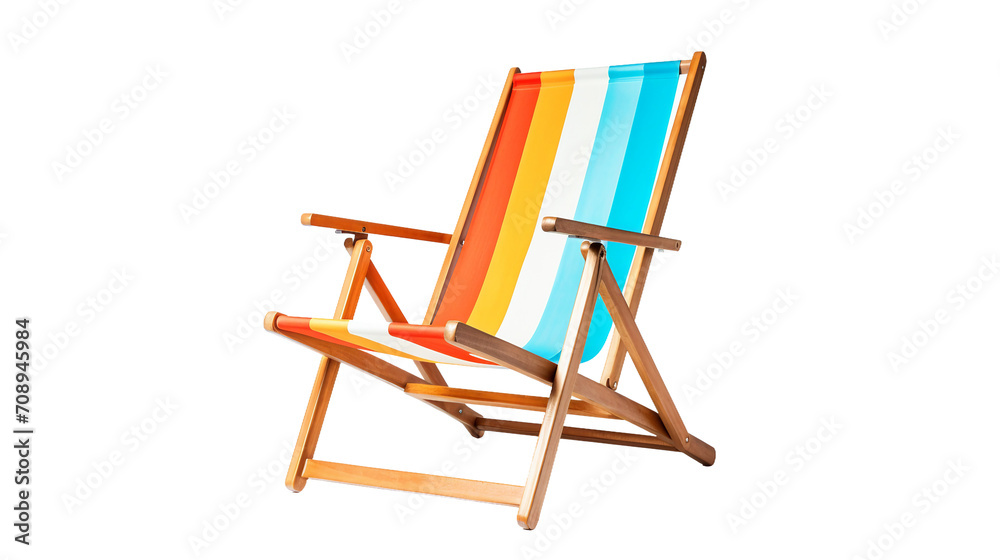 Beach Chair on Clear on a transparent background