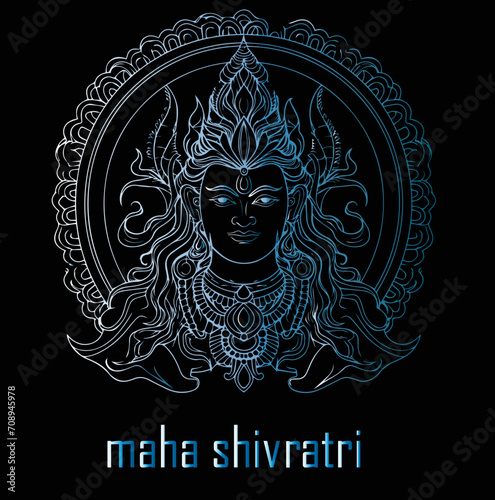 Mahadev image vector stock photo