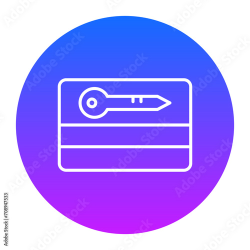 Card Key Icon of Protection and Security iconset.
