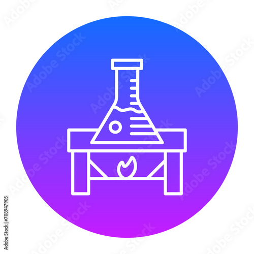 Burning Flask Icon of Research and Science iconset.