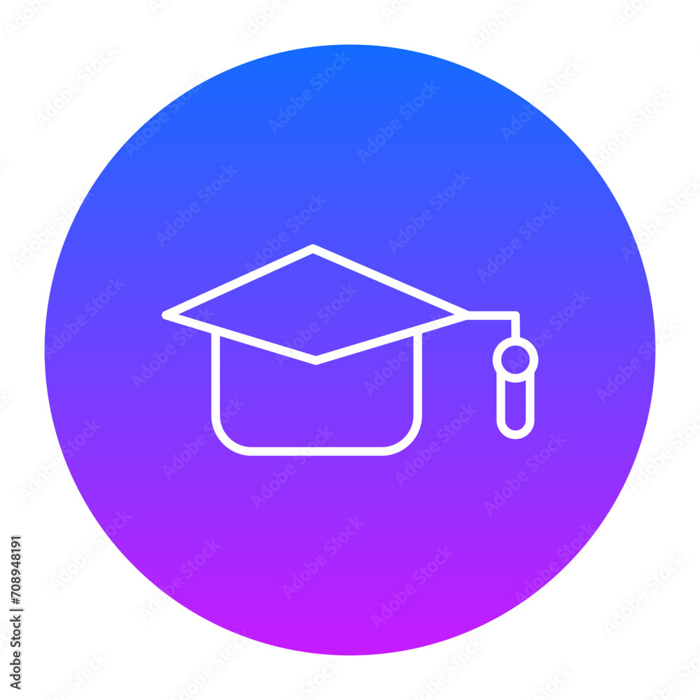 Graduate Hat Icon of Business Startup iconset. Graduate Hat Icon of Business Startup iconset.