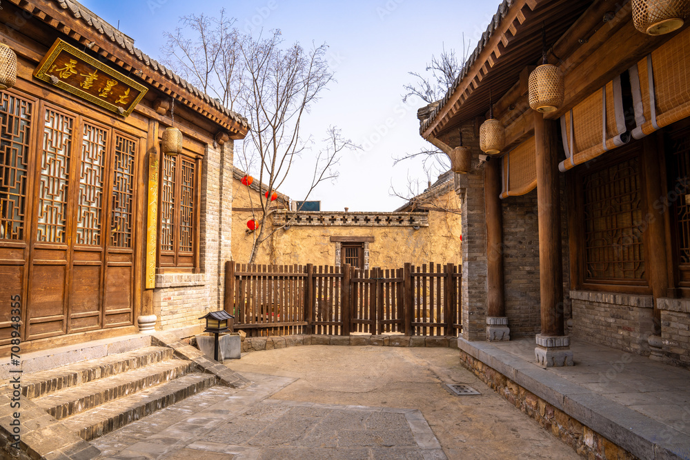 The house where the inhabitants lived in ancient China