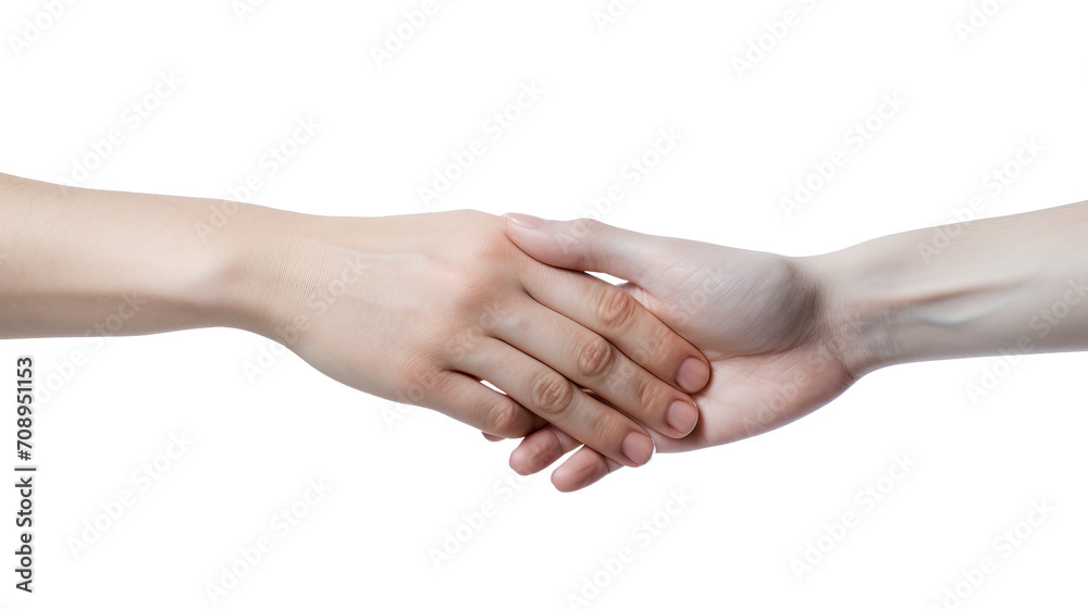 Hands Holding Satchel on Clear White on a transparent background