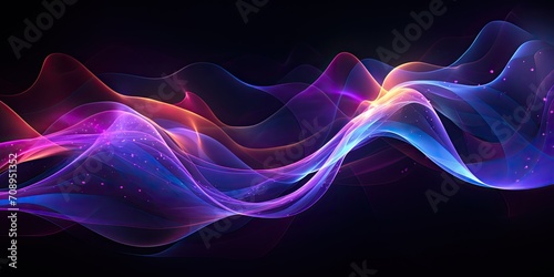 abstract background with RGB shining lights