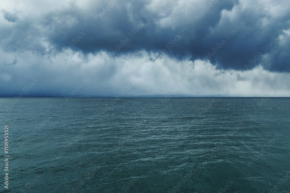 storm over the sea