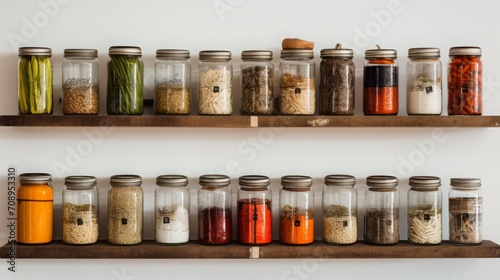 
Close-up of creatively upcycled food storage items made from repurposed materials