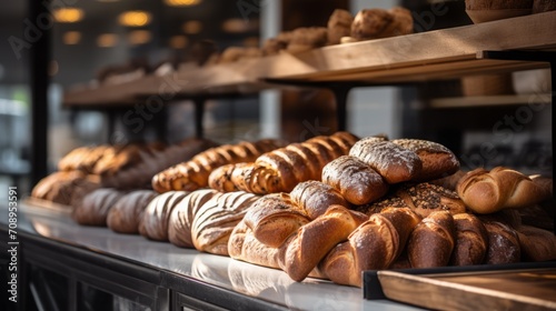  Close-up shots of freshly baked goods in a local bakery, showcasing the craftsmanship and uniqueness of small business products