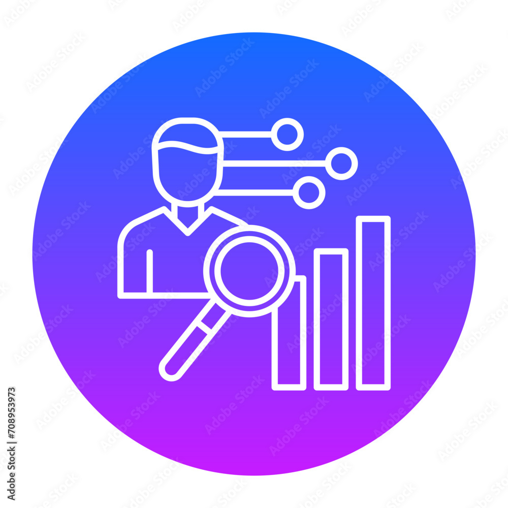 Human Analysis Icon Human Analysis Icon