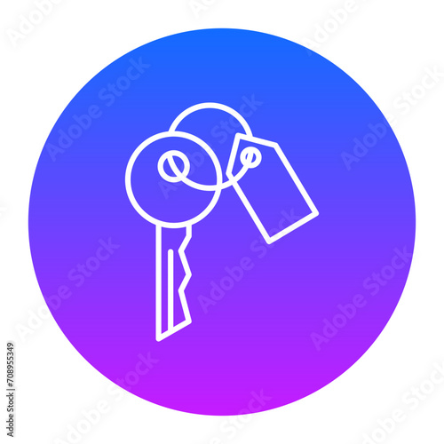 Room Key Icon of Hotel Management iconset.