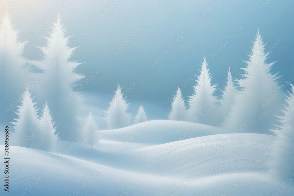 Winter ice and snow themed wallpaper
