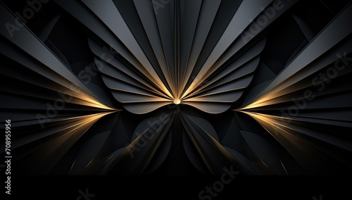 Black luxury gold metallic background photo