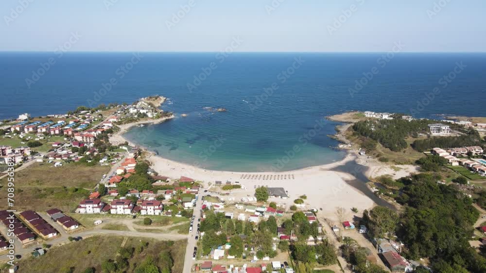 Aerial view of Black sea coast near Arapya beach, Burgas Region, Bulgaria Aerial view of Black sea coast near Arapya beach, Burgas Region, Bulgaria