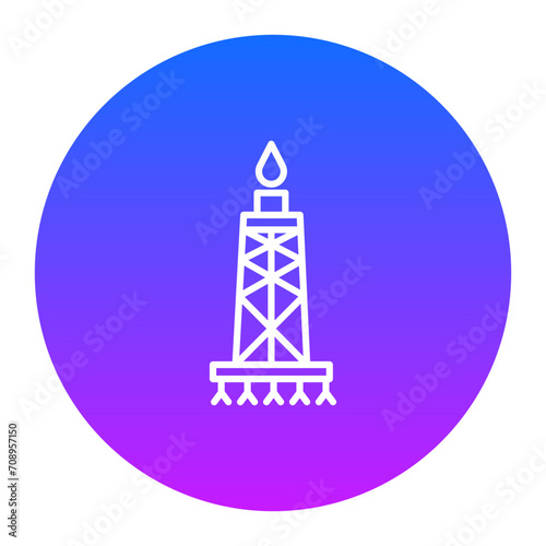 Fracking Icon of Petrol Industry iconset.