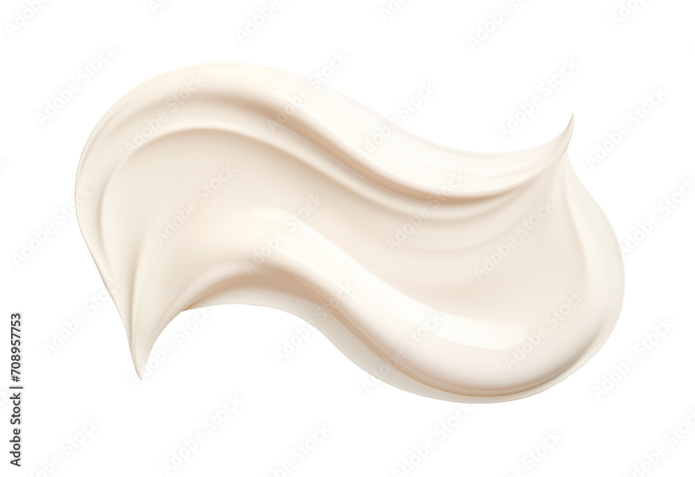 smear of cream texture on transparent background smear of cream texture on transparent background