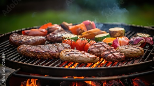 chicken meat food background illustration pork lamb, sausage steak, barbecue grill chicken meat food background