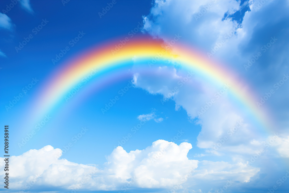 rainbow in the sky. Generative Ai