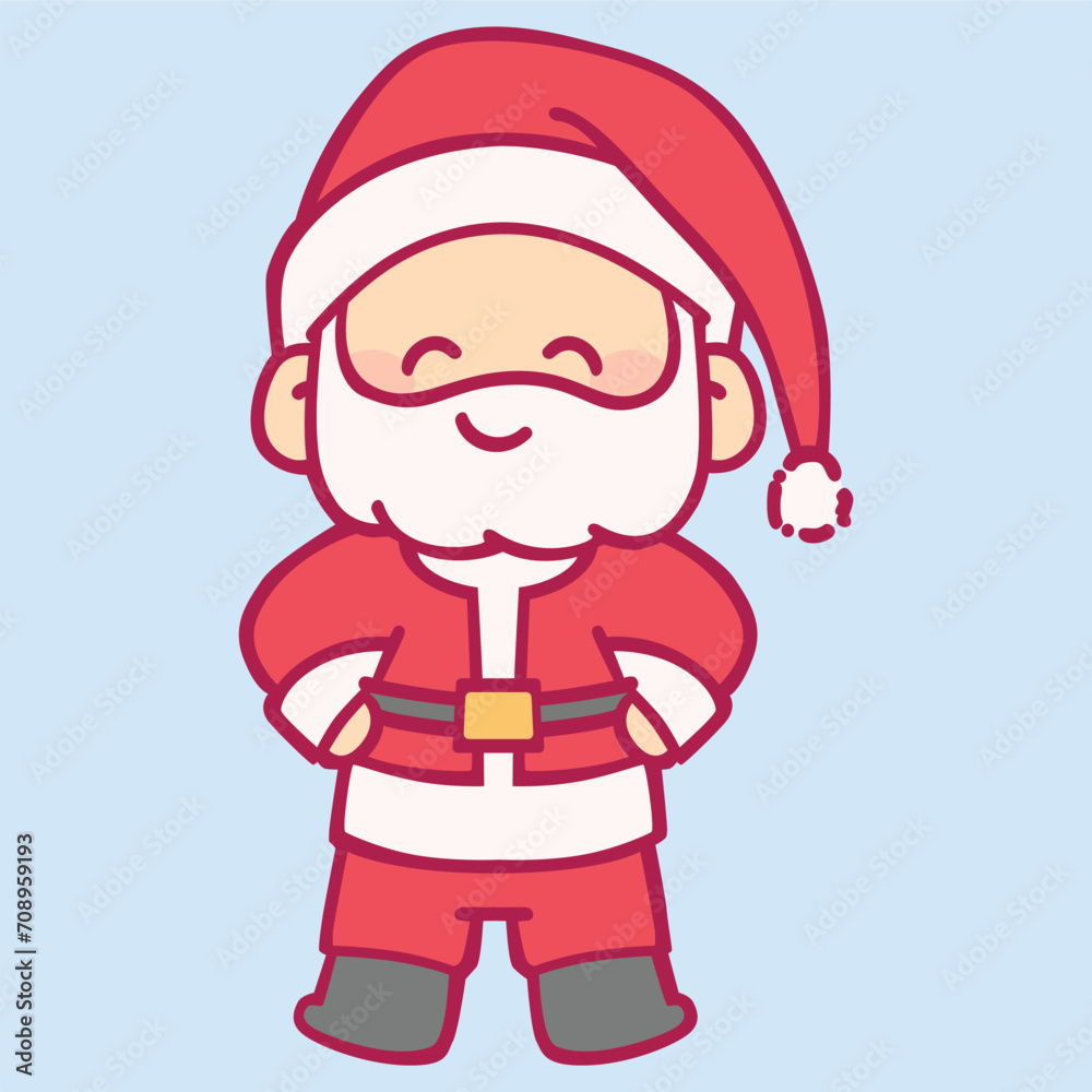 Cute kids wearing Christmas costume winter season vector design art. Children holiday celebration clothes