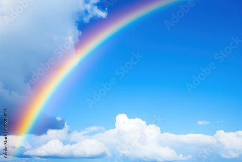 rainbow in the sky. Generative Ai © Shades3d