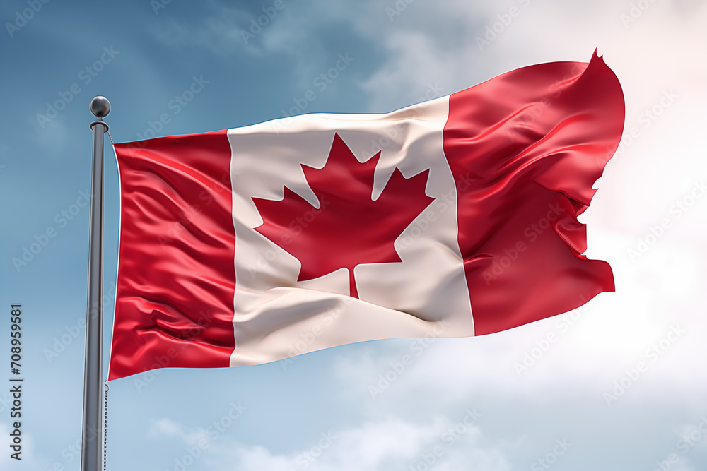Canada flag. The country of Canada. The symbol of Canada.	
