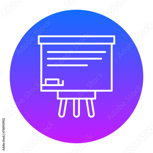Whiteboard Icon of Office Stationery iconset.