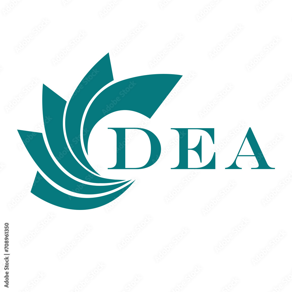 Fototapeta premium DEA letter design. DEA letter technology logo design on a white background.