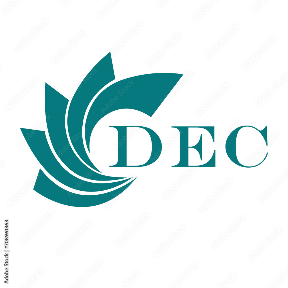 Fototapeta premium DEC letter design. DEC letter technology logo design on a white background.