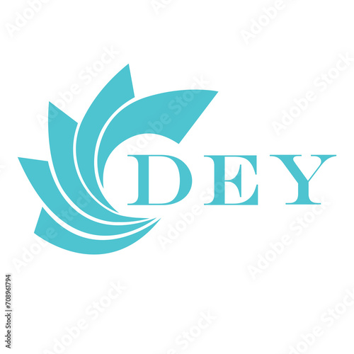 DEY letter design. DEY letter technology logo design on a white background.