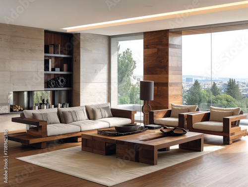 living room, house, furniture, wood, interior, 