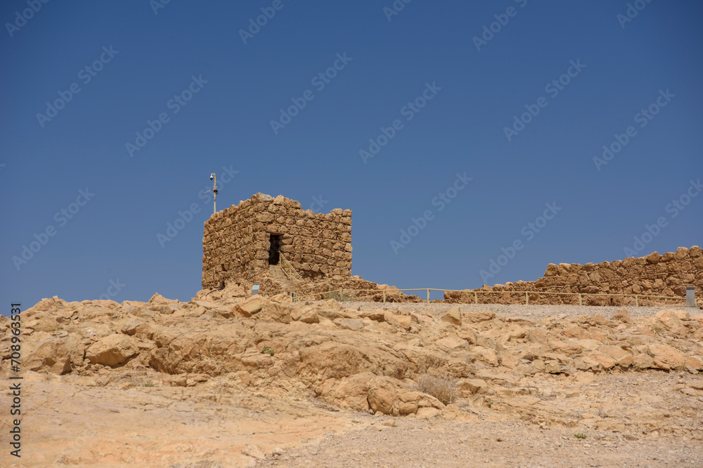 Fototapeta premium Masada National Park, Israel, Middle East, Ancient Ruins