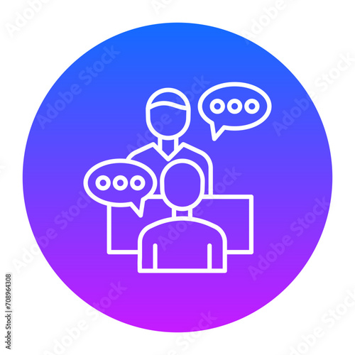 Interview Icon of Immigration iconset.